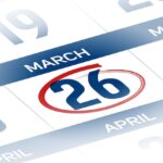 march year calendar day illustration