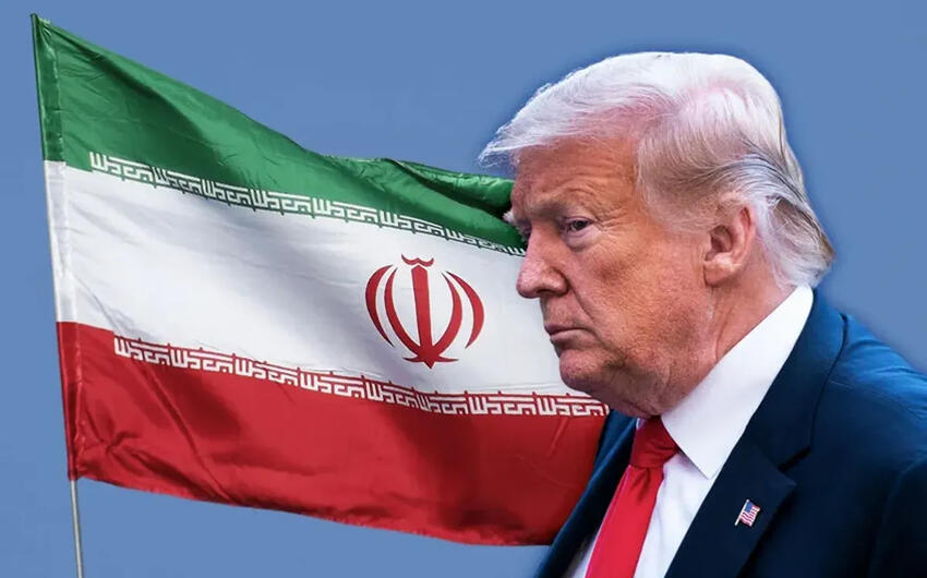 donald trump iran flag