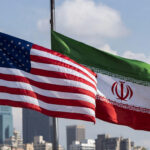 iran us flags