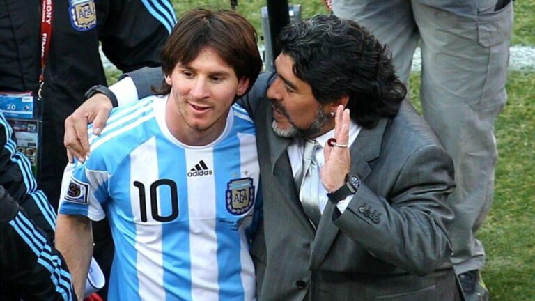 messi maradona x